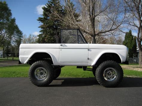 White Classic Ford Bronco On Walker Evans Wheels Ford Bronco Classic