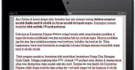 Check spelling or type a new query. Contoh jawapan rumusan SPM Kertas 2 - tindakan mengatasi ...