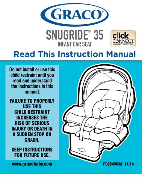 Graco Snugride 35 Instruction Manual Pdf Download Manualslib
