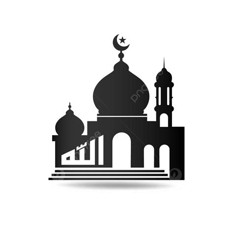 Mosque Silhouette Vector Illustration Mosque Islamic Logo Mosque