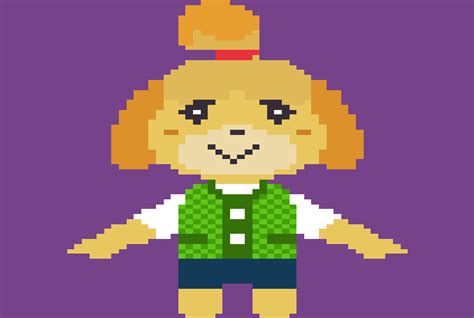 Animal Crossing Isabelle Pixel Art By Auszpixels On Deviantart