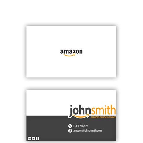 Amazon business prime american express card members can take advantage of 5% back or 90 days to pay interest free on u.s. Business Card Design for Amazon Business Owner | Business ...