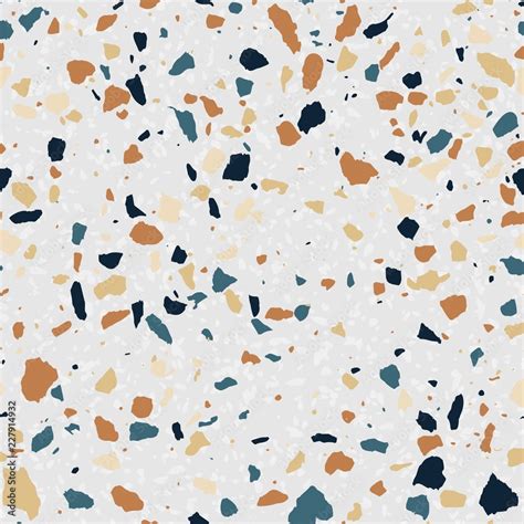 Terrazzo Seamless Pattern The Texture Of The Stone Floor Vector