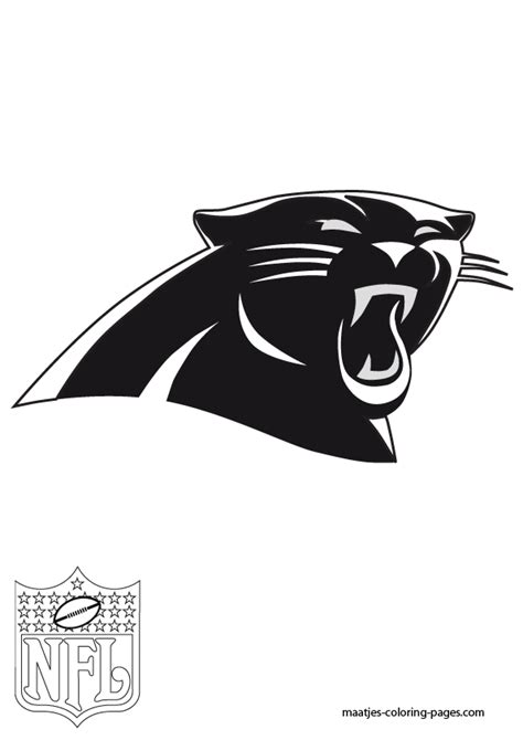 Football Panthers Logo Coloring Pages