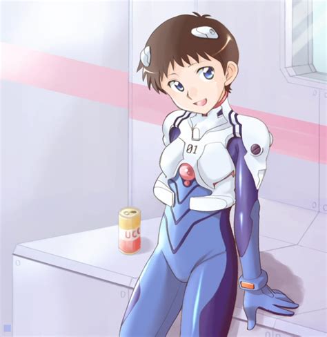 Ikari Shinji Neon Genesis Evangelion Drawn By Ebi Rom Danbooru