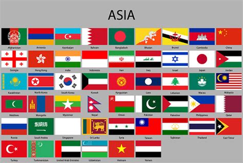 Vetores De Todas As Bandeiras Da Ásia E Mais Imagens De Afeganistão