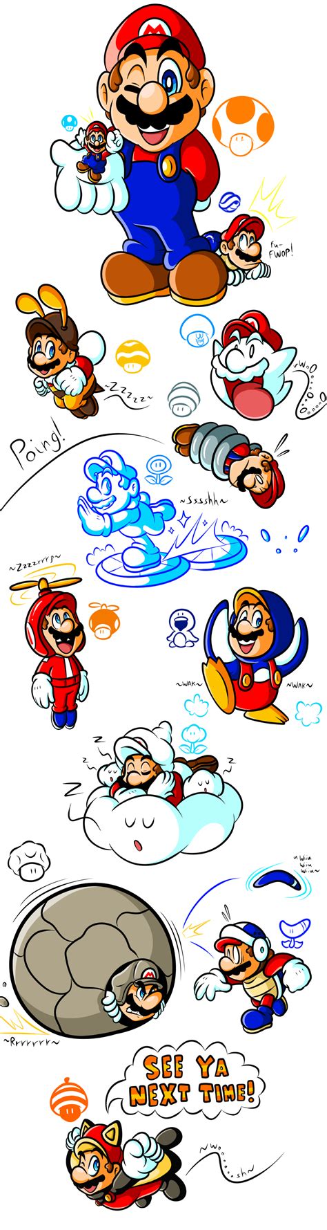 Mario S Gallery Of Power Ups 2006 2012 By JamesmanTheRegenold