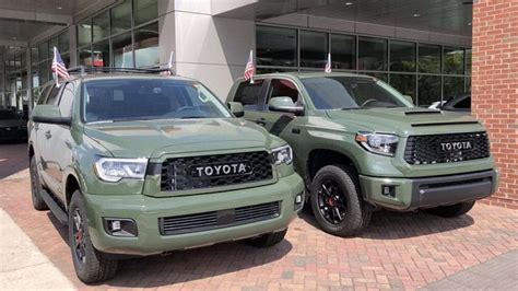 See All 2020 Toyota Army Green Trd Pro Models Together Including The