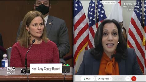 Watch Sen Kamala Harris Questions Supreme Court Nominee Amy Coney Barrett Youtube