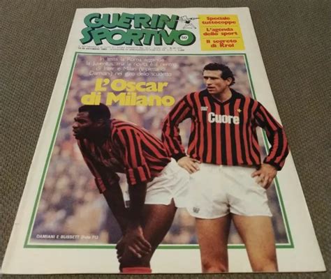 Magazine Mags Rivista Guerin Sportivo N50 1983 Krol Milan Recco Calcio