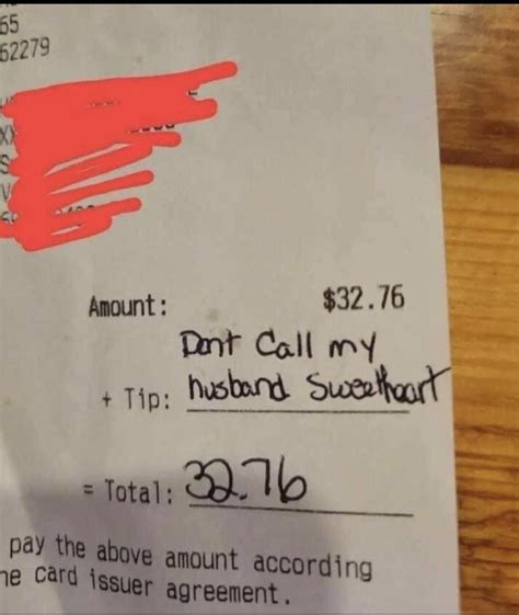 Wife Leaves Shocking Tip After Waitress’ ‘advances’ On Hubby U S Main News
