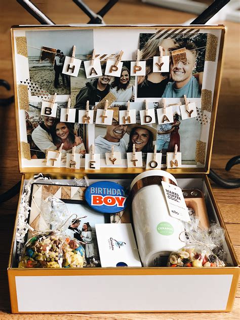 Better yet, we are totally obsessed with this new website whatever you choose to do, we know sending long distance birthday gifts to your loved ones will most definitely make them smile. Long Distance Birthday Box for Boyfriend | Cute birthday ...