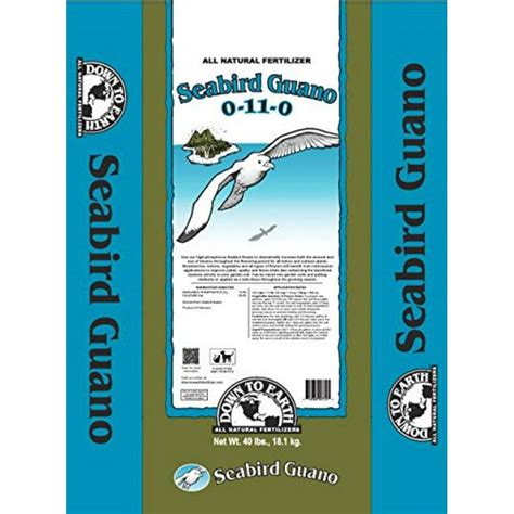 Down To Earth All Natural Seabird Guano 0 11 0 Fertilizer 40 Lb For