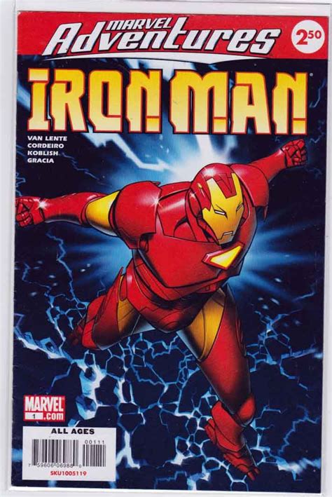 Marvel Adventures Iron Man 1 2016 Michael Golden Cover Fred Van