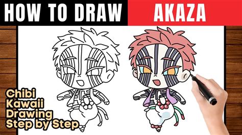 How To Draw Akaza Kimetsu Drawing Akaza Kimetsu No Yaiba Step By