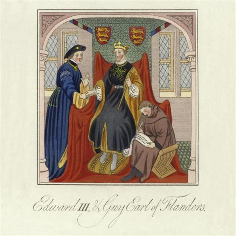 King Edward Iii Of England And Guy Count Of Flanders 14th Century