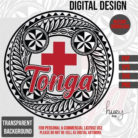 Tongan Kupesi Polynesian Tribal Digital Design Svg Cricut Etsy