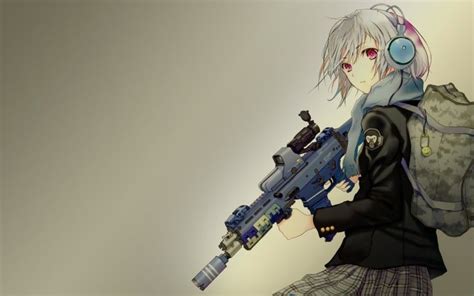Арты аниме девушек с оружием и в крови Создание иллюстраций Обои для