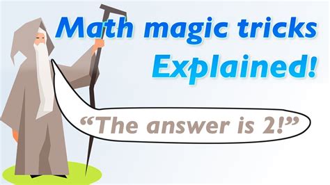 Incredible Math Magic Tricks Explained Youtube