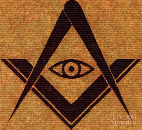 Freemason Masonic Symbols 22 Painting By Esoterica Art Agency Fine