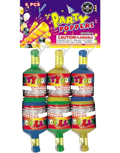 Champagne Party Poppers Ce Pack 61 By Cutting Edge Fireworks Sold