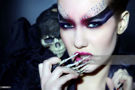 Gothic Halloween Woman High Res Stock Photo Getty Images