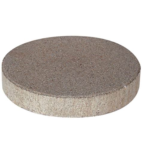 Pavestone 12 In X 12 In Pewter Round Step Stone 71319 The Home Depot