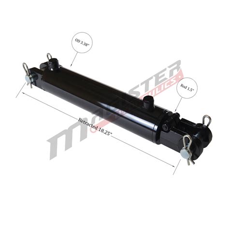 Bore X Stroke Hydraulic Cylinder Welded Clevis Double Acting