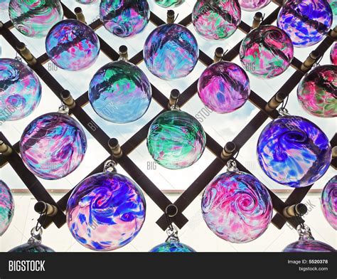 Colored Glass Balls Image And Photo Free Trial Bigstock