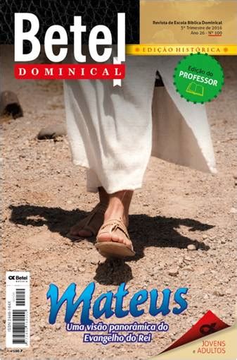 Revista Da Escola Bíblica Dominical Ebd Editora Betel