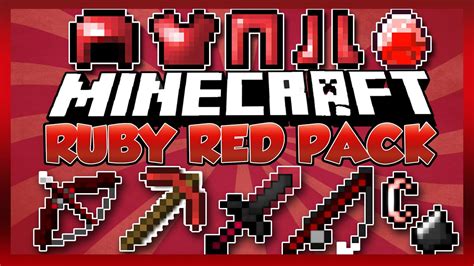 Minecraft Pvpuhc Texture Pack Ruby Red Pvp Pack Youtube