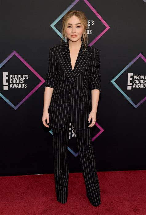 Sabrina Carpenter Peoples Choice Awards Red Carpet Dresses 2018
