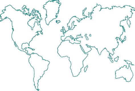 Download Transparent Outline World Map Painting Tool Outline World Map