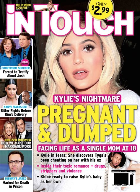 kylie jenner pregnant dumped by tyga the hollywood gossip