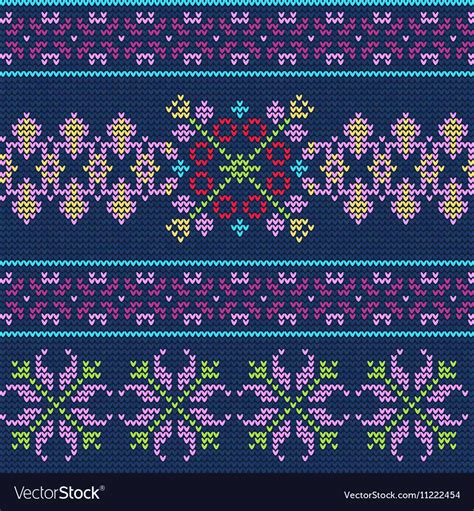Ugly Sweater Pattern Royalty Free Vector Image