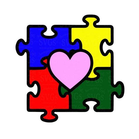 Svg Autism Svg Autism Heart Puzzle Autism Awareness Etsy Autism