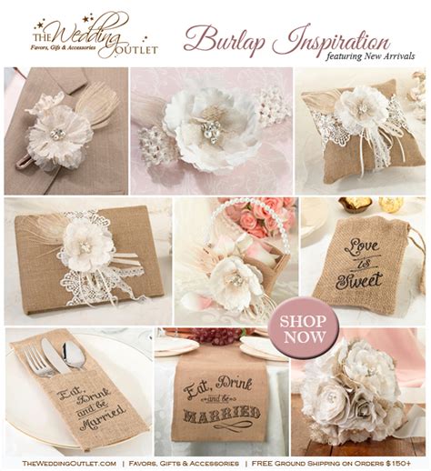 The All New Burlap And Lace Collection For Rustic Weddings