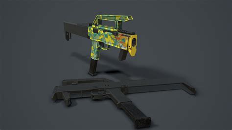 Artstation Fmg 9 Game Asset 3k Tris 1024