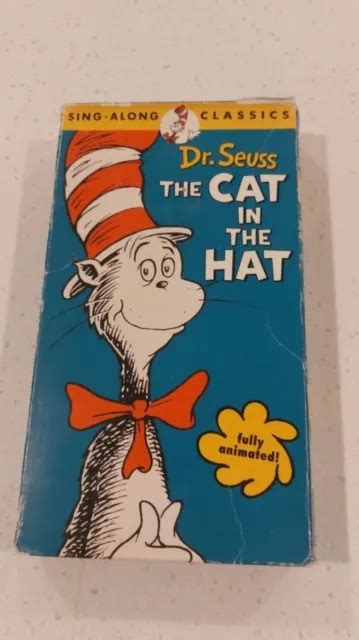 Dr Seuss The Cat In The Hat Vhs Animated Sing Along Classics