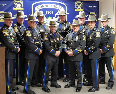 Connecticut State Police Promote Lieutenants To Captain In Middletown