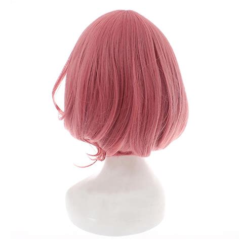 Anime Noragami Ebisu Kofuku Cosplay Wig Short Pink Heat Reistant