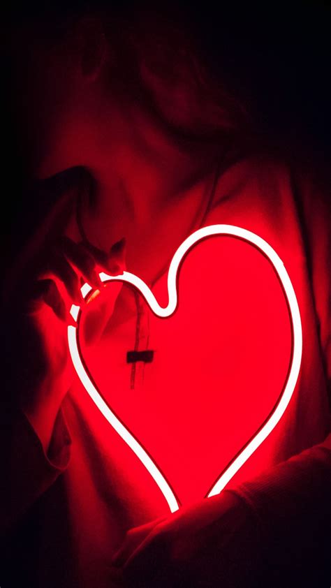 Download among us wallpapers to your smartphone and set as your screensaver! Girl Heart Red Neon Light 4K Ultra HD Mobile Wallpaper