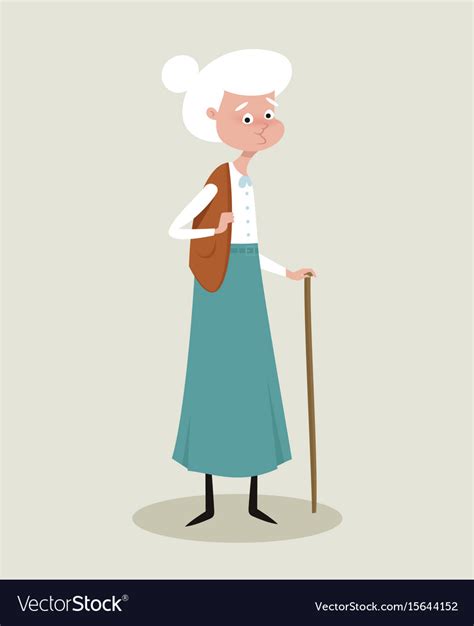 Grandmother Character Royalty Free Vector Image