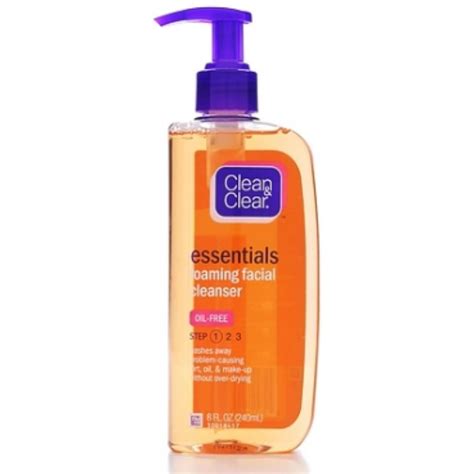 Clean And Clear Essentials Foaming Facial Cleanser 8 Oz Pack Of 4