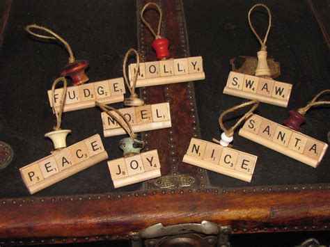 Scrabble Words With Friends Ornaments Christmas By Ohjoyohfudge