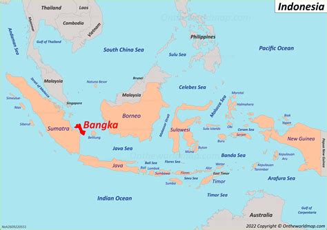 Bangka Island Map Indonesia Detailed Maps Of Bangka Island