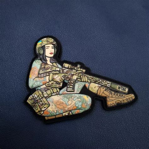 Waifu Military Pvc 3d Patch Woman Tactical Girl Morale Jakuza Special