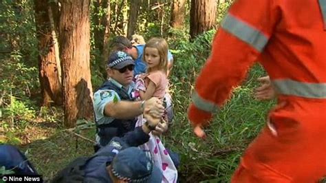 pictured incredible moment little natalya franklin 9 is rescued by police following a