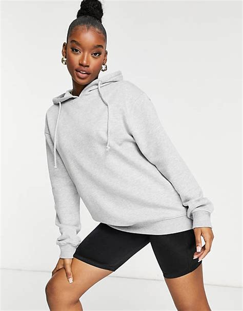 Missguided Basics Oversized Hoodie In Grey Asos