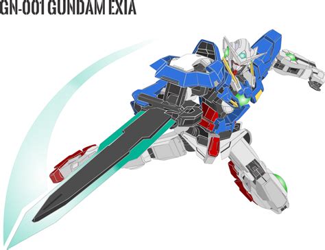 Gn 001 Gundam Exia By Trav3000 On Deviantart